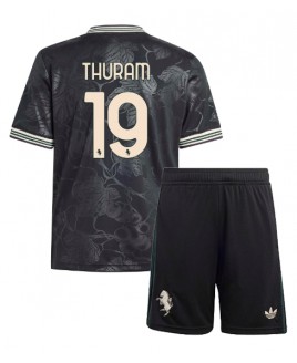 Günstige Juventus Khephren Thuram #19 3rd trikot Kinder 2025-26 Kurzarm (+ Kurze Hosen)